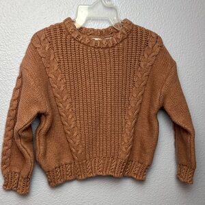Zara Cable Knit Sweater - Milk Chocolate Coco Rose Brown